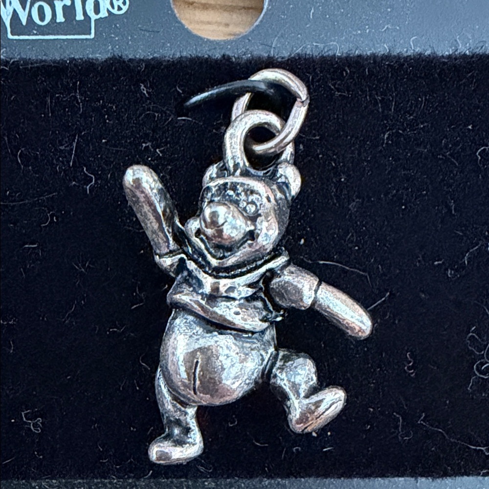 Disney Sterling Silver Winnie the Pooh Charm vintage 1990s Walt Disney world